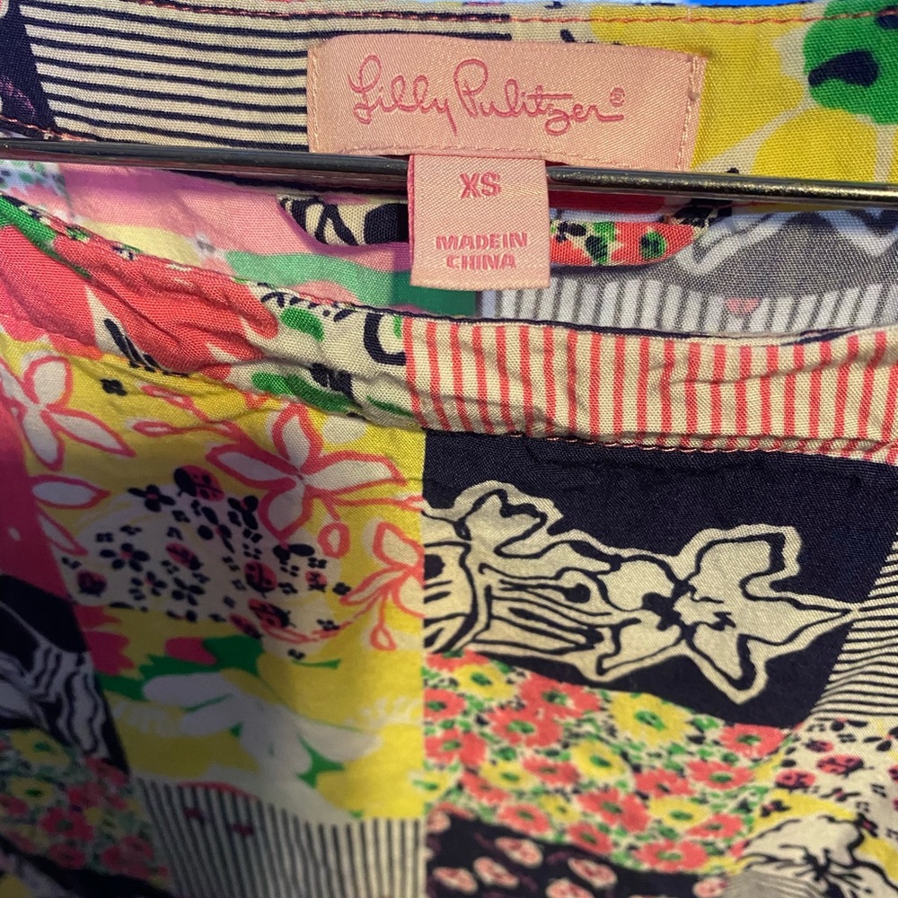 Lilly Pulitzer Rae Patchwork Mini Shift Dress Mul… - image 9